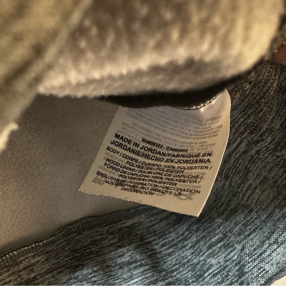 Nike Dri-FIT Full Zip Hoodie Kids XL Gray Performance Jacket - Picture 6 of 13